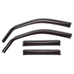 Weathertech Window Visor ABS Plastic Dark Smoke In-Channel Mount Type Side Deflectors, Front, Driver & Passenger Side, 82717IM