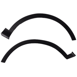 Replacement Fender Flares Plastic Textured, Front, Driver & Passenger Side, 1-year unlimited-mileage warranty SET-RK22130011Q