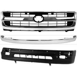 Replacement Bumper Trim Chrome, Front, 1-year unlimited-mileage warranty KIT-122024-C38