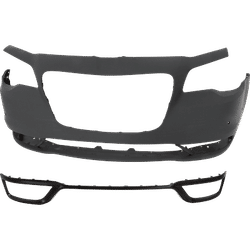 JC Whitney Bumper Trim Primed, Front, Center, 1-year unlimited-mileage warranty KIT-032725-20