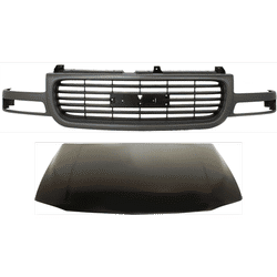 JC Whitney Hood Steel Primed, 1-year unlimited-mileage warranty KIT-032725-27