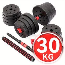 TEMU 30kg Dumbbell Set Dumbbells Barbell Set Dumbbell Weight Plates Strength Training