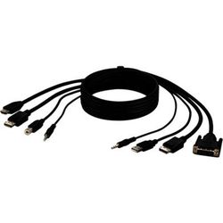 Belkin Dual Dvi To Hdmi And Dp To Dp Usb A/b Audio Passive Combo Kvm