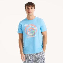 Nautica Men's Beach Boys X Nautica Graphic T-Shirt 431 (Azure Blue), XL