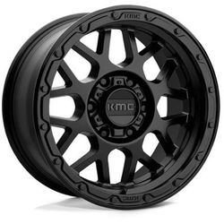 KMC Wheel Aluminum Matte Black, Lifetime limited warranty KM53579068712N