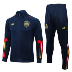 Adidas Men's Soccer Sets, Adult, Anti-Shrink, Full-sleeved, Moisture-wicking, Training Sportswear Soccer Jerseys Sets, Blue/Red