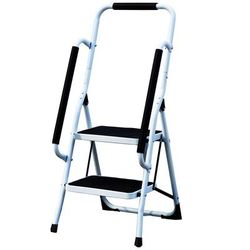TEMU 2 Step Ladder Folding Stool Non Slip Tread Steel Foldable Home Diy With Handrail