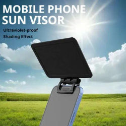 1pcs Mobile Phone Sun Visor Foldable Multi-angle Clip For Sunshade UV Protection Anti-Glared For