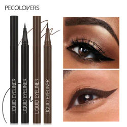 1PC Evenly Colored, Pigmented Liquid Eyeliner, Waterproof, Long-lasting, Slim Pen Tip, Black & Brown Eyeliner, Christmas Gift