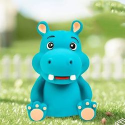 TEMU Three-color Sound Latex Pet Toy With Zebra, And Hippo Design, Durable Bouncy And Safe Chewing Toy For Dogs, Suitable For Small And Medium-sized Dogs, And Interactive Stress-, Without Battery