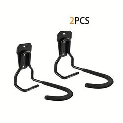 TEMU 1/2pcs Set Black Metal Vertical Bike Wall Mount, Road Bike Holder, Mountain Bike Holder - , Suitable For Garages And Gardens