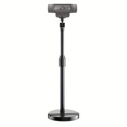 TEMU Adjustable Iron Webcam Stand With Universal Phone Mount, Automatic Control, 1/4'' Thread, For Logitech , C930e, 4k - Secure Tabletop Setup, No Battery Required