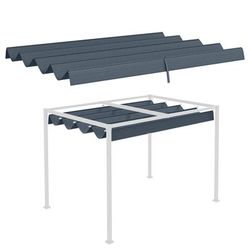 TEMU Retractable , Sun Shade Cover, Uv30+ Protected Replacement Canopy Fabric For 2.85 X 2m Pergola Frame