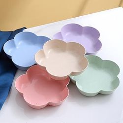 TEMU 5pcs, Flower Shaped Snack Tray - Melon Seed Nut Tray, Suitable For Home, Party, Wedding, Birthday, Holiday Supplies - Christmas, Halloween, Thanksgiving, New Year