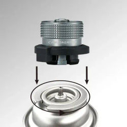 CAMPINGMOON Outdoor Camping Bayonet Type Barbecue Gas Adapter Outdoor Gas Stove Connector Gas Cartridge Tank Adapter