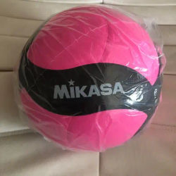 Mikasa V330W, Competition Club Indoor Game Volleyball, Pink/black