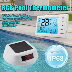Smart Solar 62Pool Therye. com avec LED, jauge numérique, transmission sans fil, vert, 2025 m, nouveau, 100
