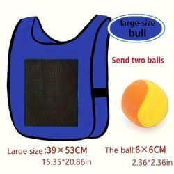 TEMU Family Fun Sticky Ball Game Set - Durable Nylon Material, Outdoor
