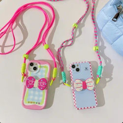 MobilePhone Straps Lanyard Sidecar Adjustable Phone Messenger Rope Phone Charm Strap Lanyards Phone Charms Cute Lanyard