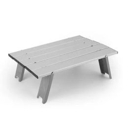Portable Folding Aluminum Alloy Light Weight Outdoor Furniture Camping Hiking Desk Traveling Outdoor Picnic Table