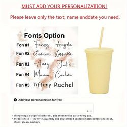 TEMU 1 Custom Name Coffee Mug With A Lid And Straw, Bridesmaid Proposals, Bachelorette Parties, And As Gifts For Weddings, Birthdays, Or Valentine's Day.