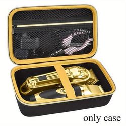 TEMU Hair Clipper Barber Case, Trimmer Travel Storage Organizer Bag For T Finisher Liner, Comb Cutting Guide, Clipper Blade Oil, Cleaning Brush And Other Grooming Kit (
