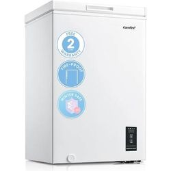 TEMU Comfee' Rcc100wh2 (e) 99l Freestanding Chest Freezer With Digital Temperature Control, 4 Star Freezer Rating, Suitable For Outbuildings, Garages And Sheds,white [energy Class E]