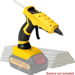 Cordless Hot Glue Gun for DeWalt, Handheld Glue Gun for DeWalt 18/20V Max Li-ion Battery 30s Quick Preheat for Arts & DIY