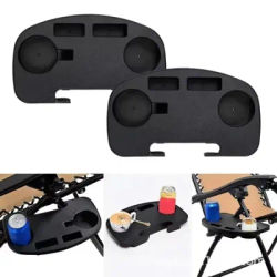 1 Pcs Outdoor Fishing Camping Beach Camping Equipment Lounge Chair Clip Side Table Cup Drink Tray Clip Easy To Carry Suitable