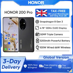 2024 Global Version HONOR 200 Pro Snapdragon 8s Gen 3 5G Smartphone 6.78'' 120Hz AMOLED Display Support HONOR 100W SuperCharge