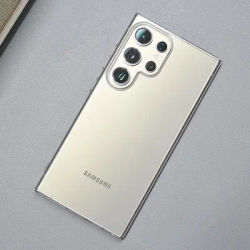 Slim Clear Hard Plastics PC Phone Case For Samsung Galaxy S25 S24 Ultra S23 FE S22 Plus Transparent