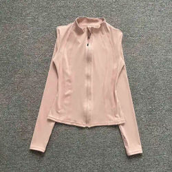 New autumn sports fitness jacket for women tight-fitting, slim, quick-drying, breathable, stand-up collar cardigan, long-sleeved
