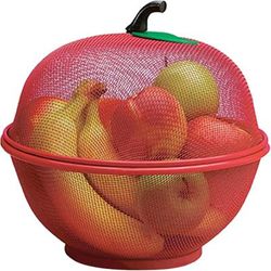 TEMU Trintion Fruits Bowl Basket Shape Mesh With Lid Tabletop Vegetable Pets & Insects Out Kitchen Dishwashing Drain Basket