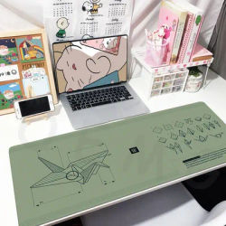 Waves Clouds And Paper Crane Gaming Mousepads Desk Rug Gamer Mousepad Large Mouse Mat Desk Pads Keyboard Mats Design Mouse Pad
