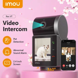 IMOU 5MP Indoor Screen Video Camera Human Pet Detection 2.4inch Display PTZ 360 One-Touch Call WiFi Camera Dog Cat Baby Monitor