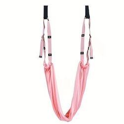 TEMU Aerial Yoga Strap For Women - Adjustable Stretch & Core Strengthening Hammock With , Pink/purple/green, Ballet, Gymnastics, Pilates, And Home Workouts