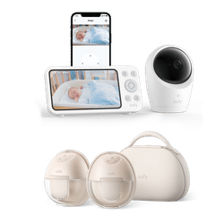 eufy Breast Pump S1 Pro + Baby Monitor E20 White