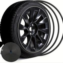 "TEMU Heavy Duty Rim Protector - 16" - 24" 8m Adhesive Edge Protector With Uv Protection, Rim Trim For Suv/truck/sedan, Reinforced Tpe Constructio"