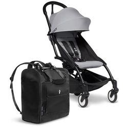 Stokke YOYO2 Ultra Compact 6+ Stroller + Backpack Bundle - Black / Stone