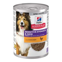 24x370g Chicken Sensitive Stomach & Skin Adult Science Plan Hill's Wet Dog Food
