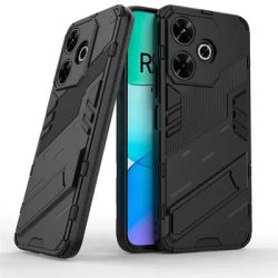 For Redmi 13 4G Case Luxury Rugged Armor Magnetic Car Stand Holder Phone Cases for Xiaomi Redmi 13 Redmi13 4G 6.79" Back Cover