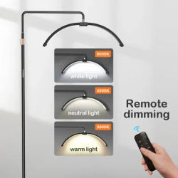 Half Moon Floor Fill Light 36W 3200K-5600K Dimmable Led Video Light for Phone beauty salon bedside