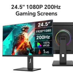 Anmite-Moniteur de jeu PC, 24.5 pouces, IPS, 200Hz, 1ms, écran FHD, 180Hz, 1920x1080, PS4