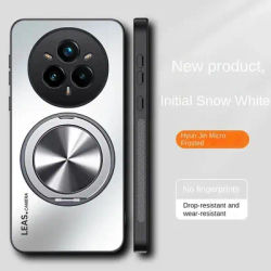 For Realme 14 Pro Plus Case Luxury AG Matte Bracket Magnetic Suction Back Cover For Realme 14 Pro+