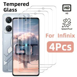 4Pcs HD Screen Protector For Infinix GT 10 20 Pro Tempered Glass For infinix Note 50 40 Pro Plus