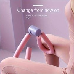 TEMU 1pc Tpe Pink Non-electric Pelvic Floor Muscle Trainer & Thigh Exerciser For Postpartum Recovery, Leg & Hip Toning - Discreet Home Workout Gift For Women