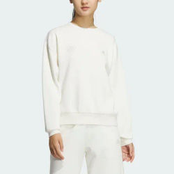 Adidas Official Genuine 2024 New Women's Simple Round Neck Sport Sweatshirt JJ3577