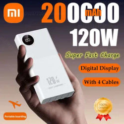 Xiaomi 200000mAh 120W Power Bank Large Capacity Super Fast Charge Portable Power Bank With 4