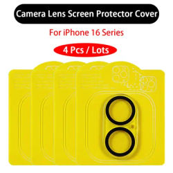 4Pcs Camera Lens Screen Protector Cover For iPhone 16 Pro Max 16 Plus iPhone 16 Tempered Glass