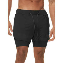Camo Running Shorts Men Gym Sports Shorts 2 In 1 Quick Dry Workout Training Gym Fitness Jogging Short Pants Summer Men Shorts